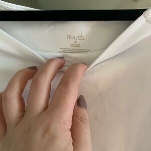 Nuuds off the shoulder bodysuit in white size small